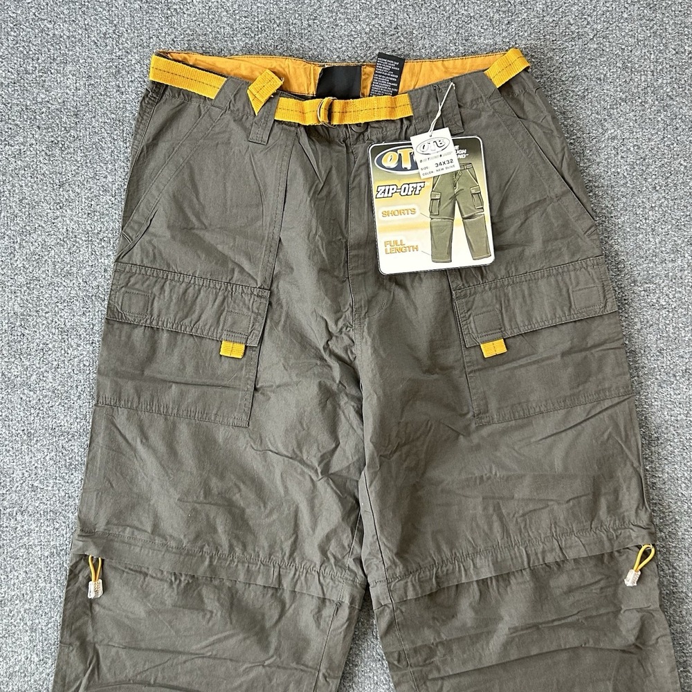 OTB Pant Men‎ 34x32  Convertible Baggy Skater Cargo Rave Parachute Y2K VTG P16 - Picture 5 of 10